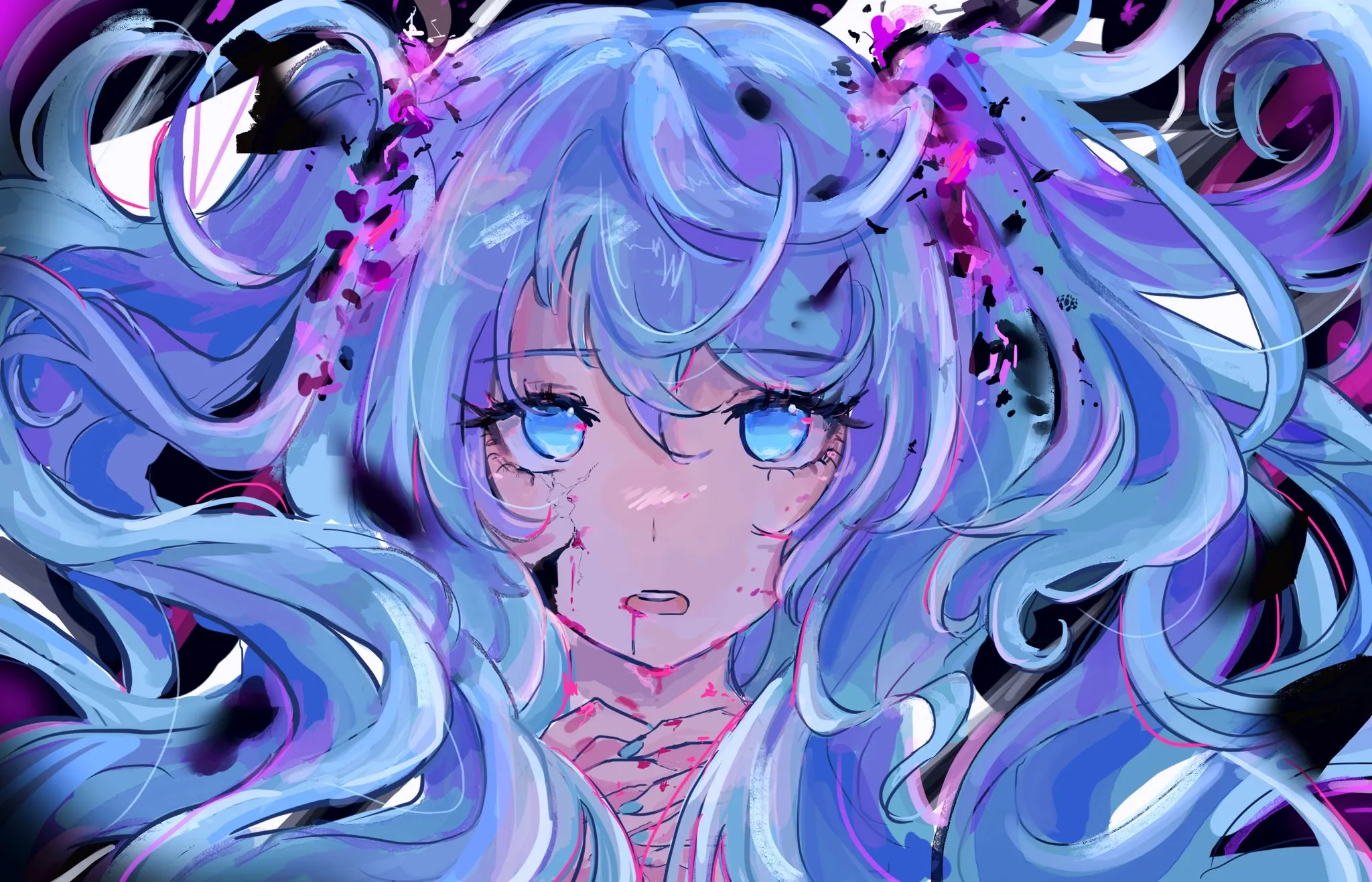 Anime-style beatmap background used in osu!guessr